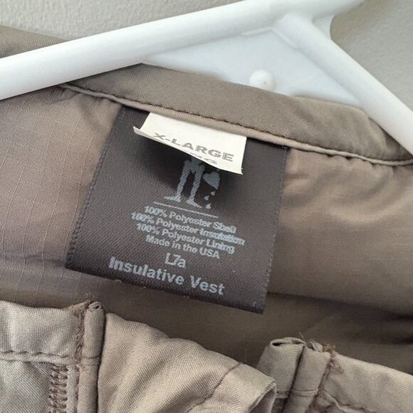 Orc Industries L7a Insulative Vest Mens XL Long Green Polyester Zip Pullover - Picture 2 of 5